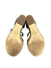 Load image into Gallery viewer, Michael Kors Denim Wedge Sandals – Espadrille Platform UK6 US8W
