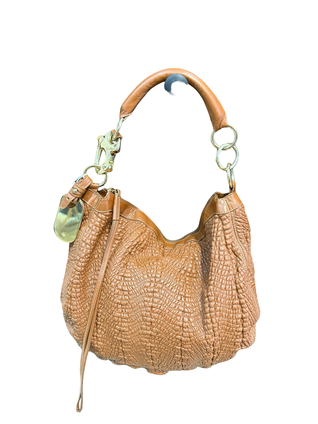 Mulberry Vintage Shimmy Hobo in Oak Textured Leather
