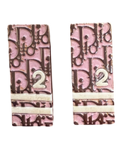 Load image into Gallery viewer, Dior Pink Trotter ‘2’ Clip-On Earrings

