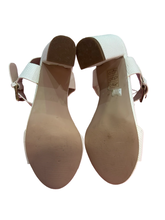 Load image into Gallery viewer, Carvela Sadie White Leather Block Heel Sandals in UK4 EU37
