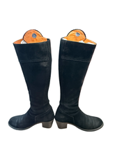 Load image into Gallery viewer, Fairfax &amp; Favor Regina Knee High Heeled Tan Suede Boots UK7.5 EU41 RRP £415
