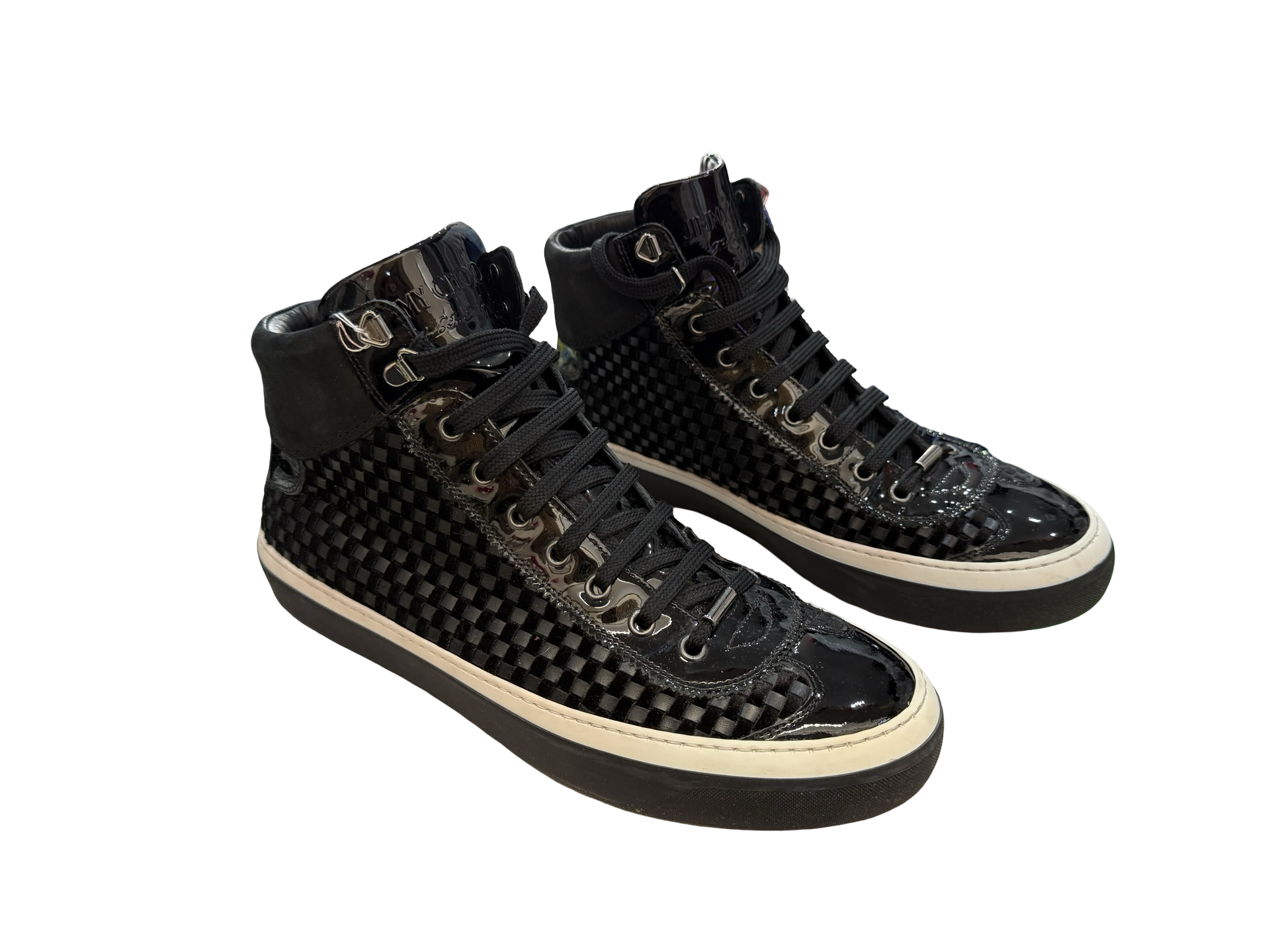 Jimmy Choo Argyle High Top Sneakers UK8 – The Little Dress Shop 