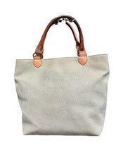 Load image into Gallery viewer, Mulberry Vintage Hellier Tote in Light Blue Scotchgrain Leather
