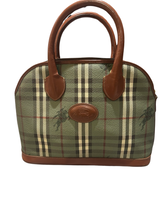 Load image into Gallery viewer, Burberry Vintage Green Nova Check Alma Bag
