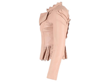 Load image into Gallery viewer, Alice by Temperley Lasercut Jacket in Pink Leather
 UK6 RRP £280
