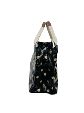 Load image into Gallery viewer, Kath Kidston Black Polkadot Oil Cloth Bag
