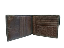 Load image into Gallery viewer, Fossil Estate Slim Bifold Dark Brown Leather Wallet
