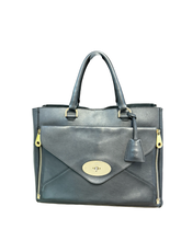 Load image into Gallery viewer, Mulberry Large Willow Tote in Black Silky Classic Calf Leather
