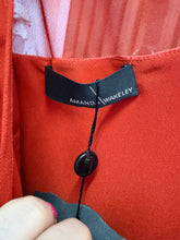 Load image into Gallery viewer, Amanda Wakeley Rust One-Shoulder Velvet Evening Gown UK12
