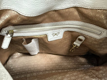 Load image into Gallery viewer, Vintage Anya Hindmarch Slouchy Hobo in White Leather with Gold Hardware

