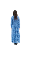 Load image into Gallery viewer, InWear Davila Long Dress Blue Dancing Wall UK16

