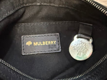 Load image into Gallery viewer, Mulberry Vintage Tree lined Canvas &amp; Leather Black Bag
