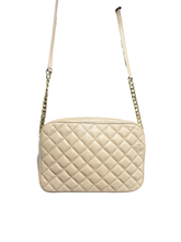Load image into Gallery viewer, Michael Kors Quilted Lambskin Leather Crossbody Bag – Beige
