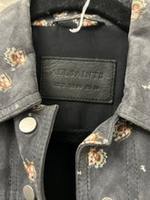 Load image into Gallery viewer, Allsaints Fraise Soft Suede Floral Jacket UK4
