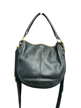 Load image into Gallery viewer, Fossil Dark Brown Leather Convertible Crossbody / Shoulder Bag
