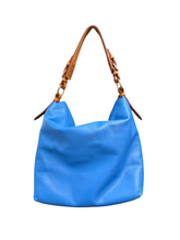 Load image into Gallery viewer, Vintage Dooney &amp; Bourke Inc Slouchy Hobo in Electric Blue Leather
