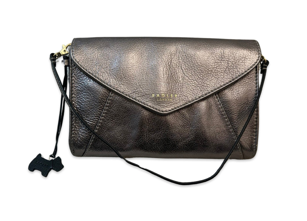 Radley Gilligan Metallic Leather Small Clutch Bag