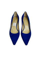 Load image into Gallery viewer, Hobbs Royal Blue Suede Courts UK6
