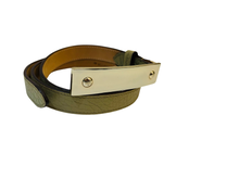 Load image into Gallery viewer, Mulberry Khaki Leather Belt Size M 34”
