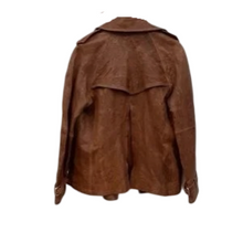 Load image into Gallery viewer, D&amp;G Dolce &amp; Gabbana Brown Leather Jacket EU42 UK10
