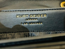 Load image into Gallery viewer, Kurt Geiger London Kensington Union Flag Leather Shoulder Bag in Black
