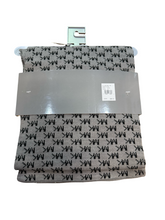Load image into Gallery viewer, Michael Kors Grey/Black Logo Print Scarf &amp; Hat Set
