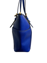 Load image into Gallery viewer, Michael Kors Royal Blue Saffiano Leather Jet Set Tote Shoulder Bag
