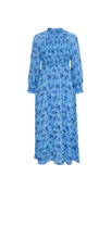 Load image into Gallery viewer, InWear Davila Long Dress Blue Dancing Wall UK16
