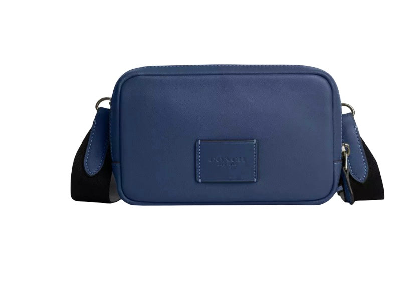 Coach Crossbody Phone Bag with Canvas Strap in Deep Blue