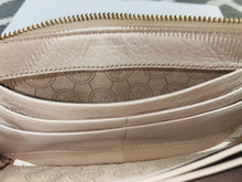 Load image into Gallery viewer, Michael Kors Cream Leather Large Continental Zip Around Wallet
