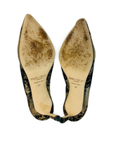 Load image into Gallery viewer, Jimmy Choo Romy 85 Black Lace Courts UK4
