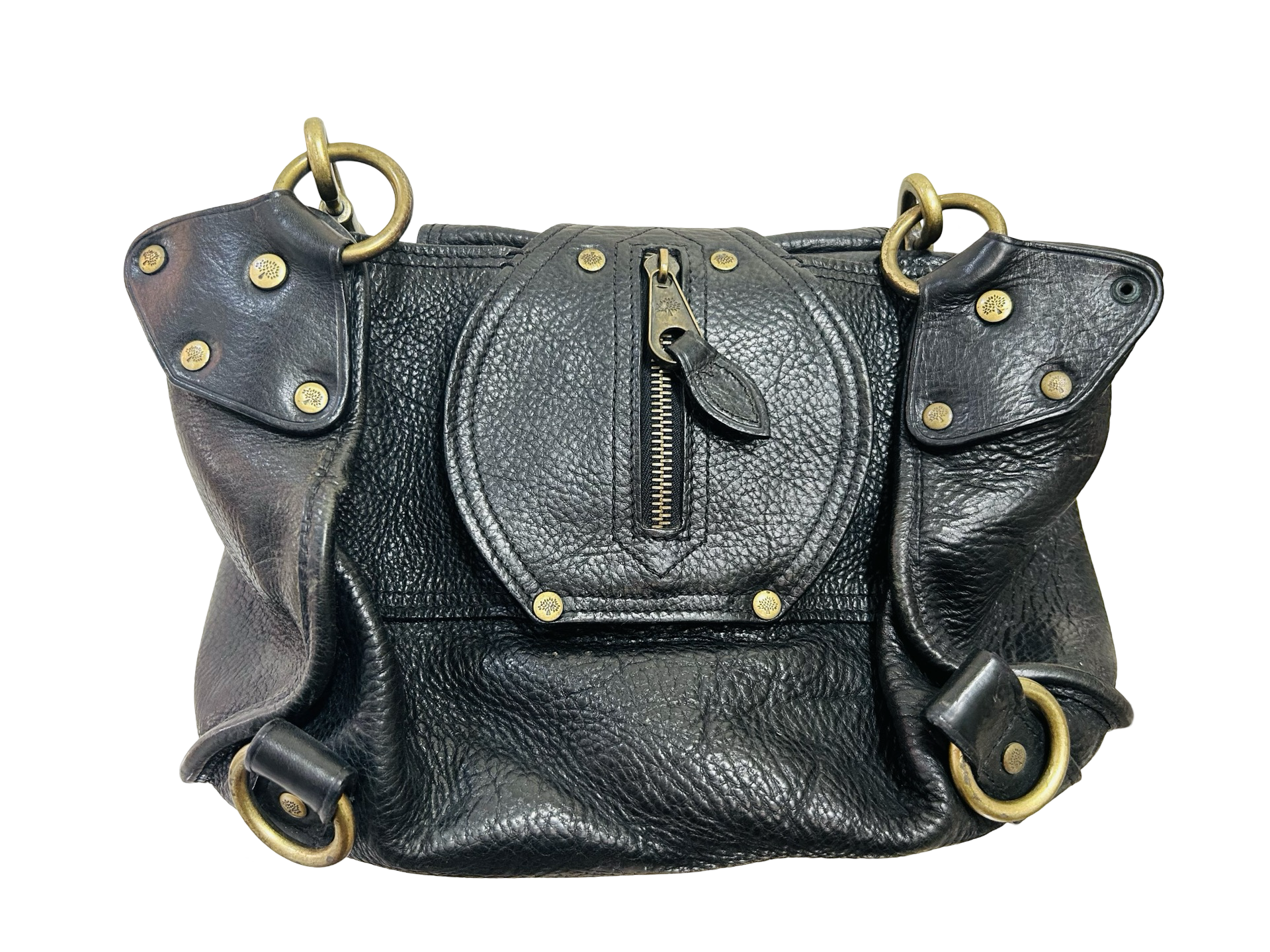 Mulberry Alana Shoulder Bag in Black NVT Leather The Little Dress Shop Richmond