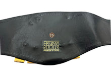 Load image into Gallery viewer, Vintage 80&#39;s Henryks Bijoux Vienne Black Suede Leather Jewelled Elephant Cinch Belt 
 75cm
