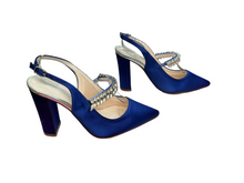 Load image into Gallery viewer, Rainbow Club Freya Mid - Stiletto Sparkly Slingbacks in UK3.5 RRP £135
