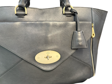Load image into Gallery viewer, Mulberry Large Willow Tote in Black Silky Classic Calf Leather
