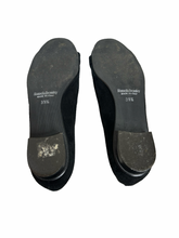 Load image into Gallery viewer, Russell &amp; Bromley Black Suede Leather Ballerina Pumps in UK6.5

