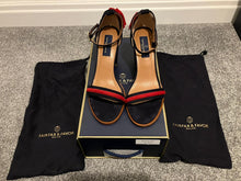 Load image into Gallery viewer, Fairfax &amp; Favor Daisy Heels in Navy &amp; Red UK7 EU40 RRP £185 NEW
