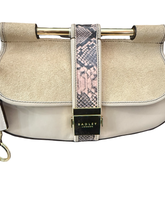 Load image into Gallery viewer, Radley London Grosvenor Remastered Shoulder Bag – Neutral &amp; Snake Print Leather
