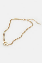 Load image into Gallery viewer, Karen Millen Gold Plated T-Bar Necklace RRP £65
