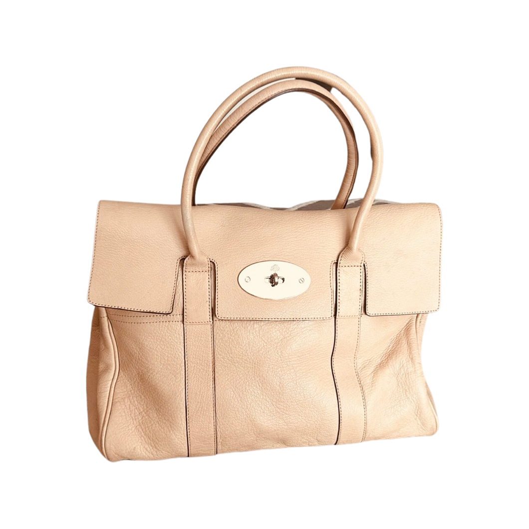 Mulberry Classic Bayswater in Beige Leather