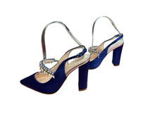 Load image into Gallery viewer, Rainbow Club Freya Mid - Stiletto Sparkly Slingbacks in UK3.5 RRP £135
