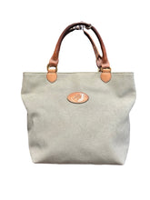 Load image into Gallery viewer, Mulberry Vintage Hellier Tote in Light Blue Scotchgrain Leather
