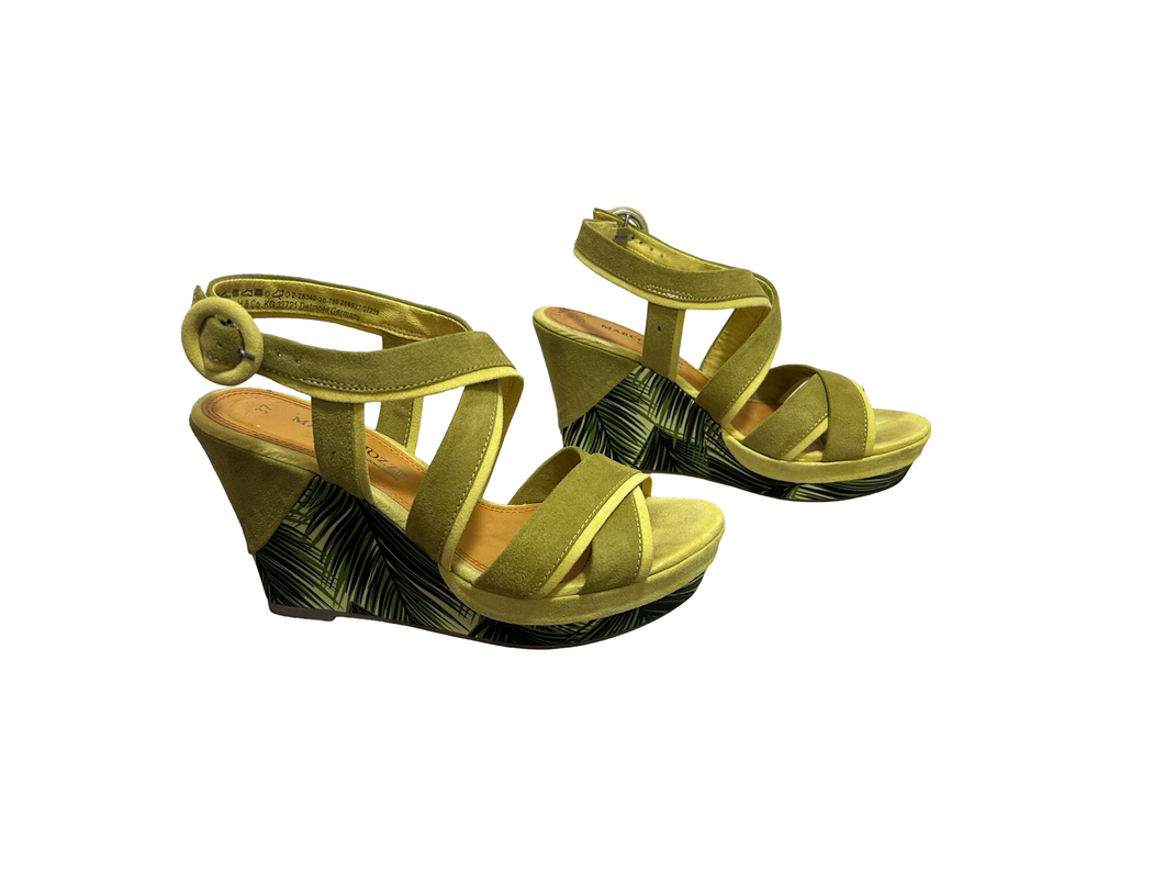 Marco Tozzi Lime Palm Wedges UK4