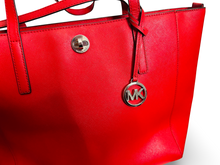 Load image into Gallery viewer, Michael Kors Rivington Large Tote Bag in Red
