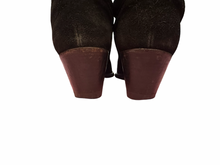 Load image into Gallery viewer, Fairfax &amp; Favor Regina Knee High Heeled Tan Suede Boots UK7.5 EU41 RRP £415
