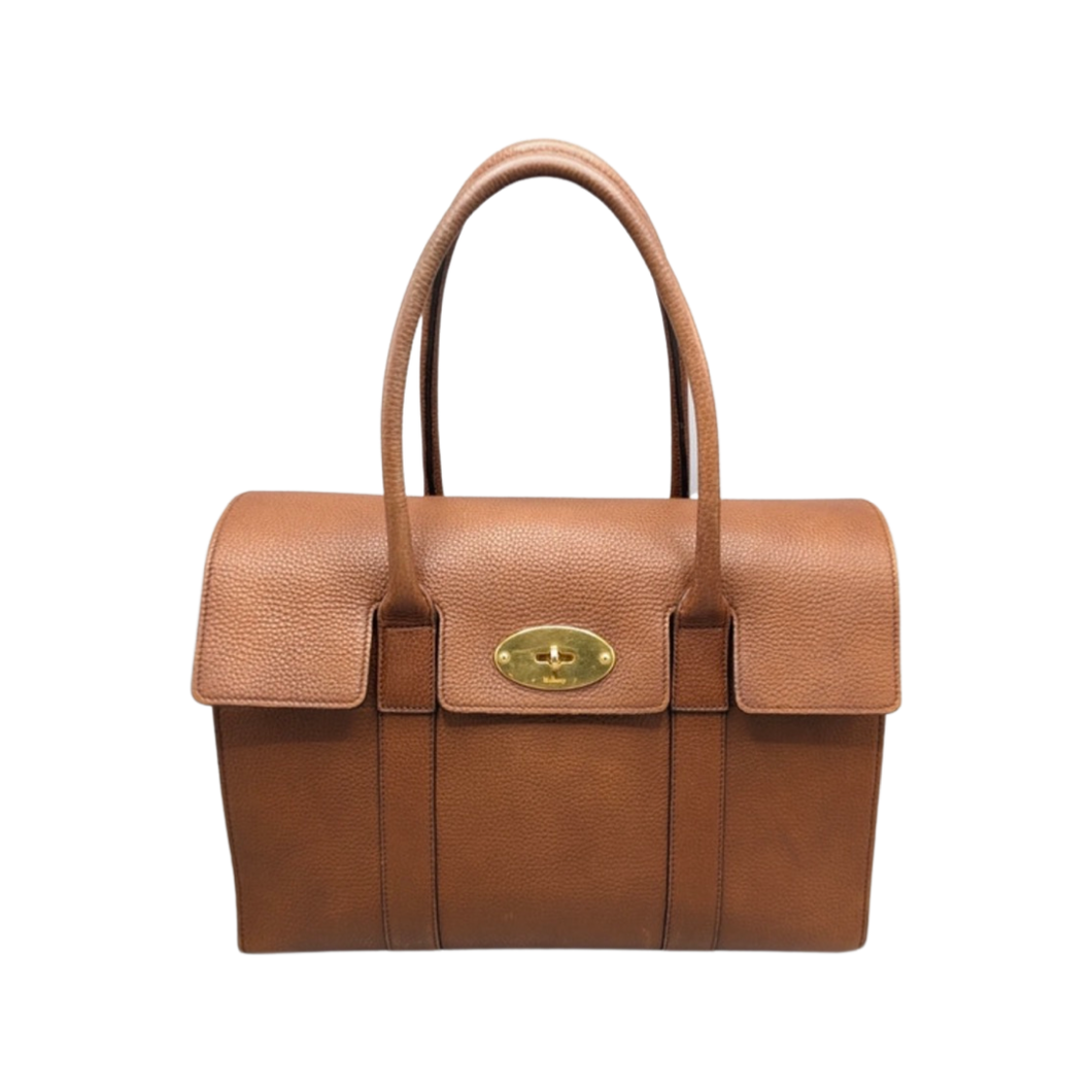 Mulberry Bayswater New Style Classic Natural Grain Leather Bag in Oak