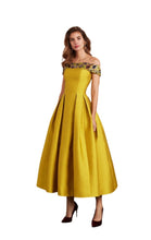 Load image into Gallery viewer, Marfil Barcelona Ochre Dress UK14
