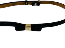 Load image into Gallery viewer, Mulberry Black Leather Bow Belt Size S/M
