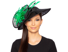 Load image into Gallery viewer, Suzanne Bettley Black &amp; Green Hatinator Style 444
