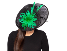 Load image into Gallery viewer, Suzanne Bettley Black &amp; Green Hatinator Style 444
